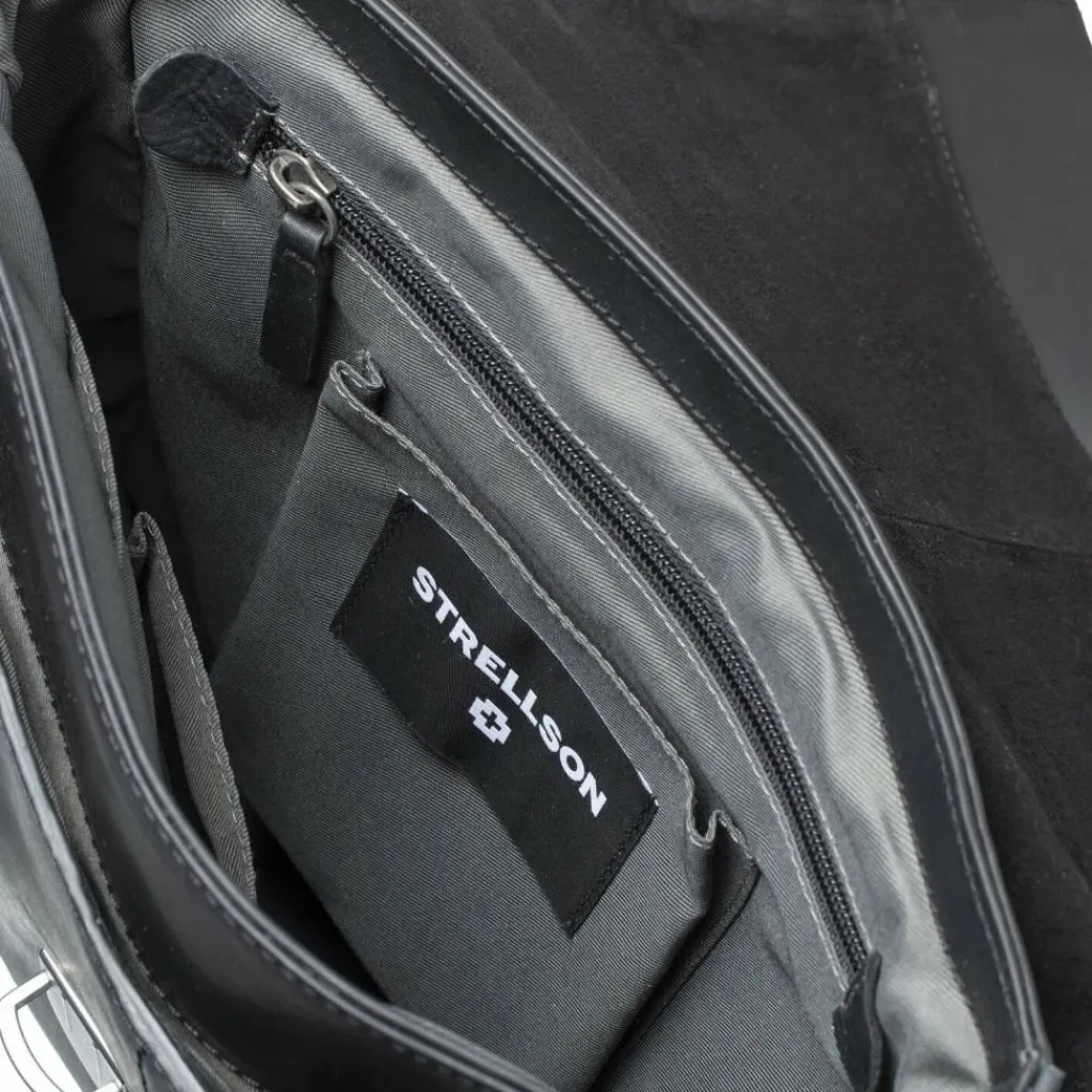 Strellson Umhängetaschen<Brick Lane Umhängetasche Leder 25 cm black