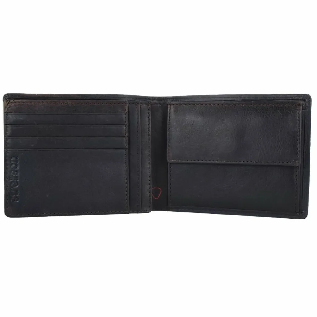 Hot Strellson Camden Geldbörse Leder 12 cm dark brown