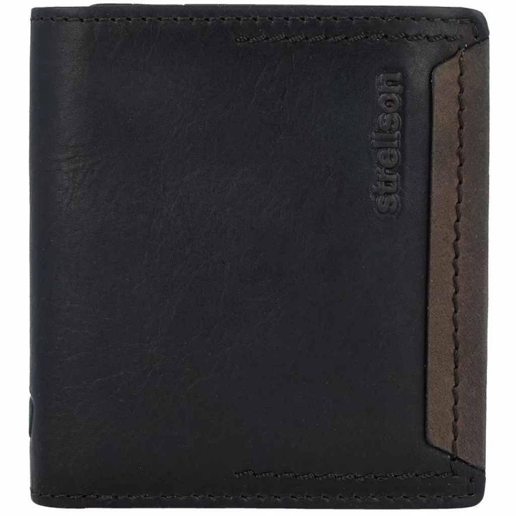 Strellson Herrengeldbörsen Hochformat<Camden Geldbörse Leder 9,5 cm dark brown