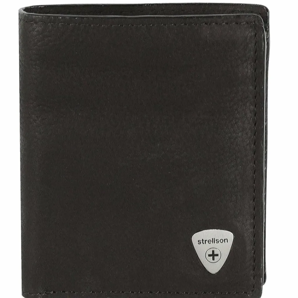 Strellson Herrengeldbörsen Hochformat<Harrison Geldbörse Leder 9 cm black