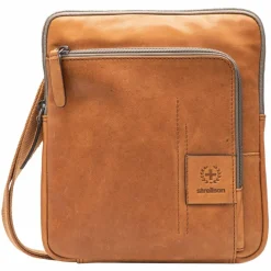 Strellson Umhängetaschen<Hyde Park Brian Umhängetasche Leder 22 cm cognac