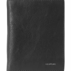 Hot Strellson Jefferson BillFold V8 Geldbörse Leder 10,5 cm black