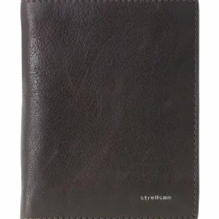 Sale Strellson Jefferson BillFold V8 Geldbörse Leder 10,5 cm dark brown