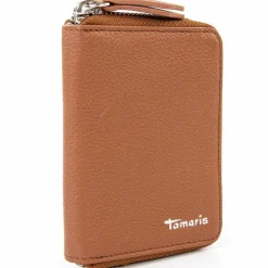 Tamaris Damengeldbörsen Hochformat<Amanda Geldbörse Leder 8,5 cm cognac