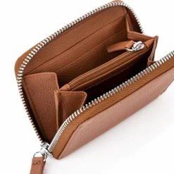 Tamaris Damengeldbörsen Hochformat<Amanda Geldbörse Leder 8,5 cm cognac