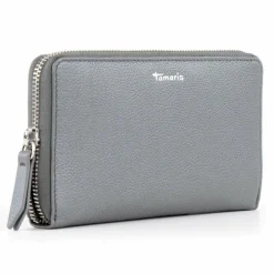 Tamaris Damengeldbörsen Querformat<TAS Amanda Geldbörse Leder 18.5 cm darksilver
