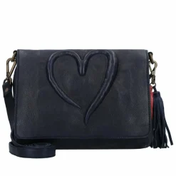 Hot Taschendieb Wien Herzweg Umhängetasche Leder 29 cm blue sea