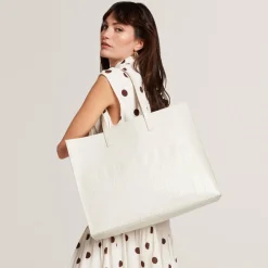 Ted Baker Shopper|Schultertaschen<Allicon Shopper Tasche 35 cm ivory