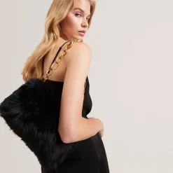 Ted Baker Schultertaschen|Henkeltaschen<Cuddles Schultertasche 24 cm black