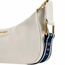 New Ted Baker Essiy Schultertasche Leder 25 cm ecru