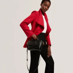 Ted Baker Shopper|Henkeltaschen<Jjosie Shopper Tasche Leder 26 cm black