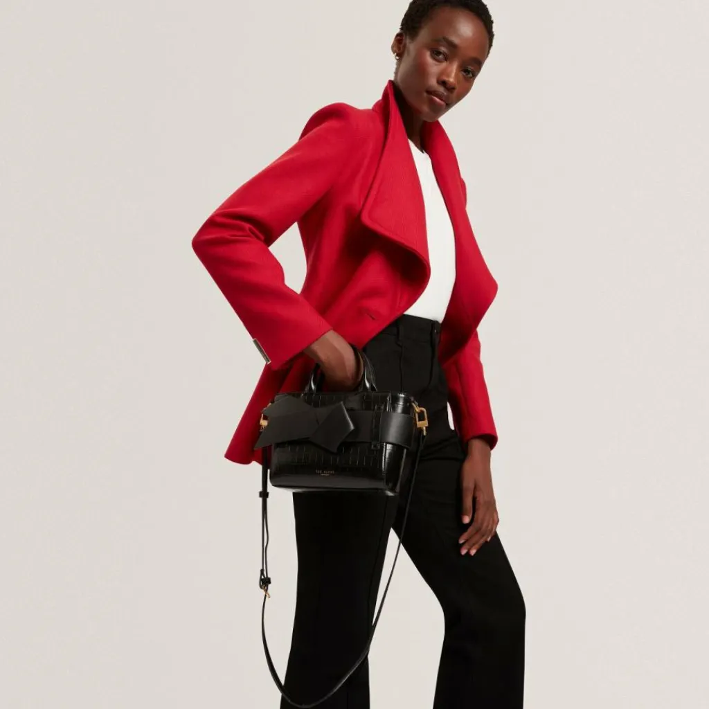 Ted Baker Shopper|Henkeltaschen<Jjosie Shopper Tasche Leder 26 cm black