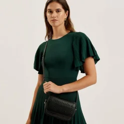 Outlet Ted Baker Stalina Umhängetasche Leder 19.5 cm black