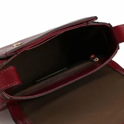 The Bridge Umhängetaschen<BENEDETTA Umhängetasche Leder 24 cm dark red