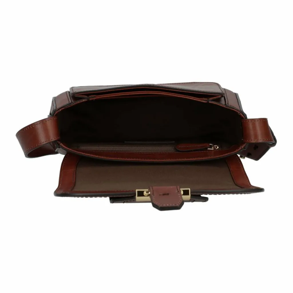 The Bridge Umhängetaschen<BENEDETTA Umhängetasche Leder 24 cm marrone