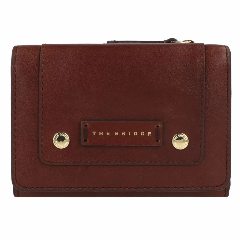 Sale The Bridge Cacilia Geldbörse RFID Schutz Leder 12 cm marrone