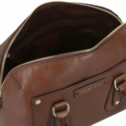Clearance The Bridge Cecilia Handtasche Leder 29 cm marrone