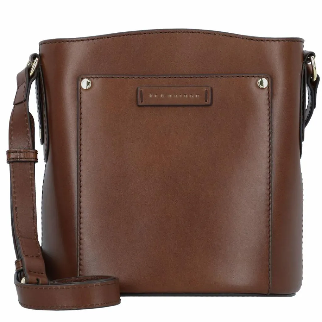 The Bridge Umhängetaschen<Cecilia Umhängetasche Leder 21 cm marrone