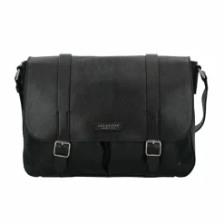 The Bridge Messenger Bags|Laptoptaschen<Cesare Aktentaschen Messenger Leder 38 cm Laptopfach nero