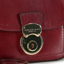 New The Bridge Corsini Umhängetasche Leder 19 cm dark red