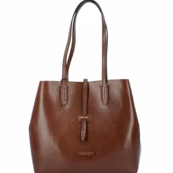 Online The Bridge Dalston Schultertasche Leder 32 cm marrone