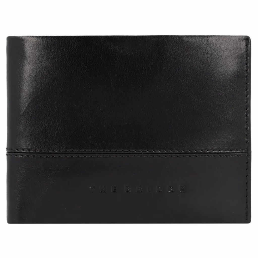The Bridge Herrengeldbörsen Querformat<Damiano Geldbörse Leder 13 cm nero