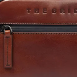 New The Bridge Damiano Kulturbeutel Leder 22.5 cm marrone