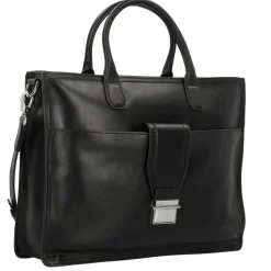 New The Bridge Dante Aktentasche Leder 40 cm Laptopfach nero