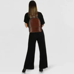 The Bridge Lederrucksäcke|City Rucksäcke<Daphne City Rucksack Leder 29 cm marrone-gold