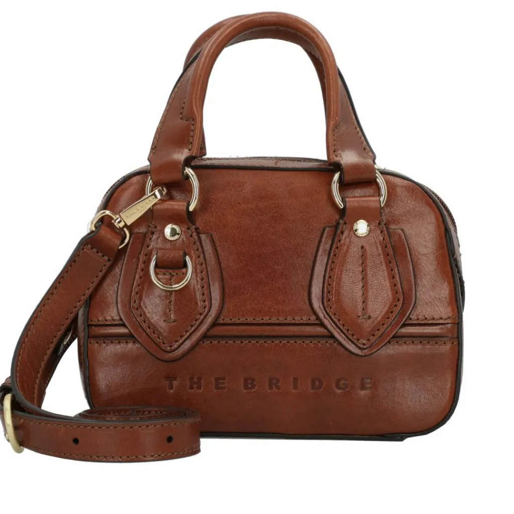 New The Bridge Daphne Handtasche Leder 20 cm marrone