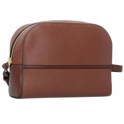 Clearance The Bridge Domitilla Kulturbeutel Leder 14 cm marrone-gold