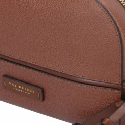 Clearance The Bridge Domitilla Kulturbeutel Leder 14 cm marrone-gold