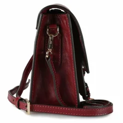Outlet The Bridge Elba Umhängetasche Leder 28 cm dark red