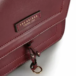 Outlet The Bridge Elba Umhängetasche Leder 28 cm dark red