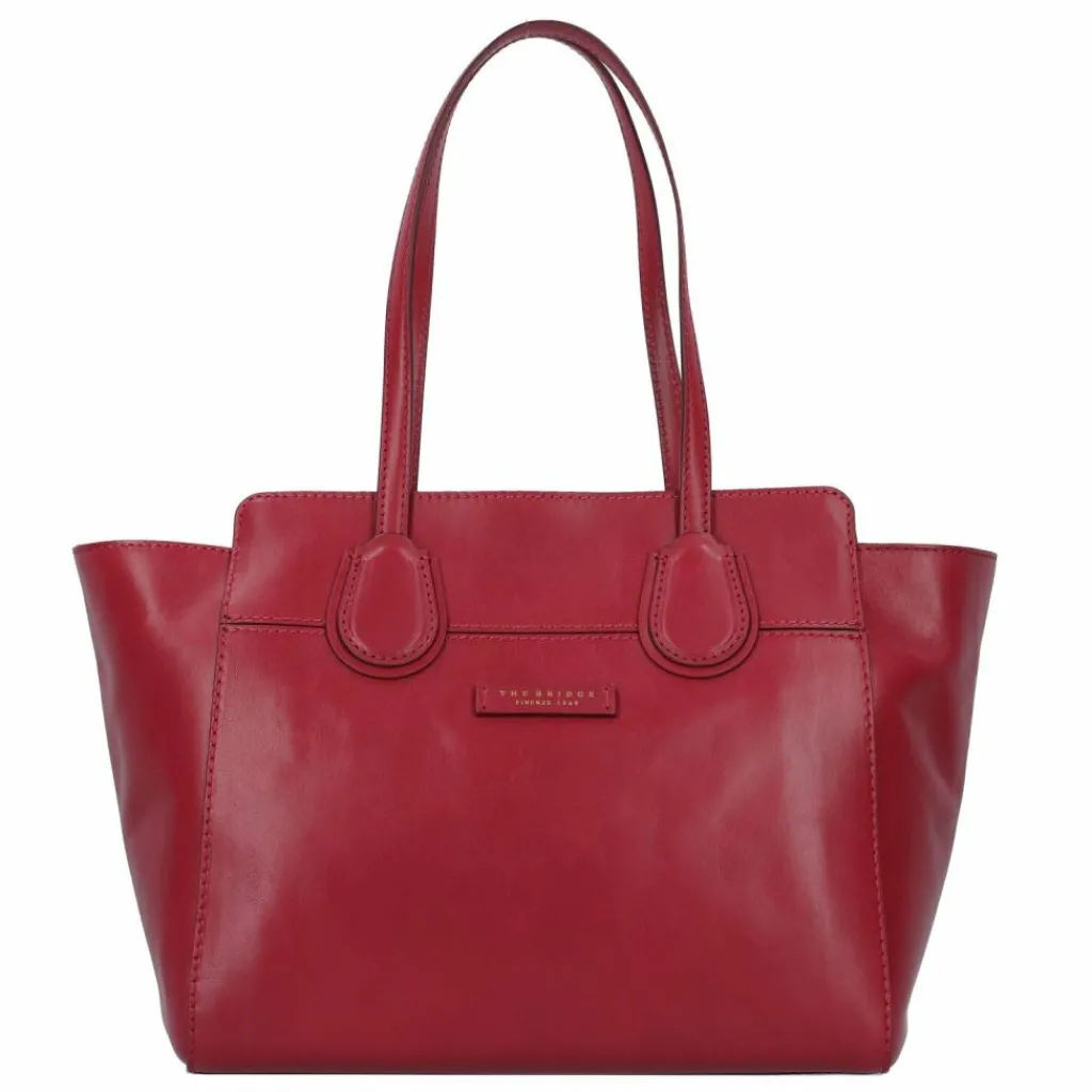 Hot The Bridge Elettra Shopper Tasche Leder 44 cm berry