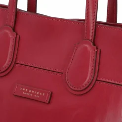 Hot The Bridge Elettra Shopper Tasche Leder 44 cm berry