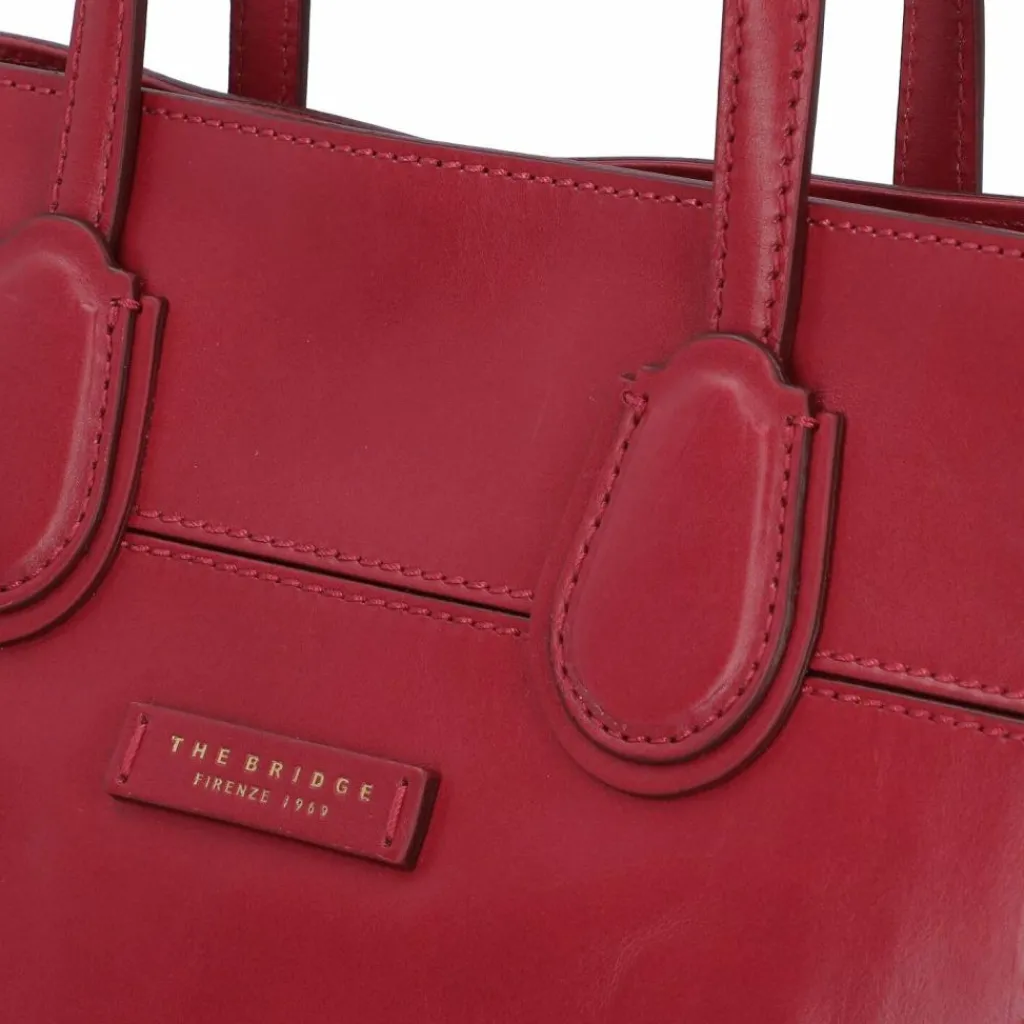 Hot The Bridge Elettra Shopper Tasche Leder 44 cm berry