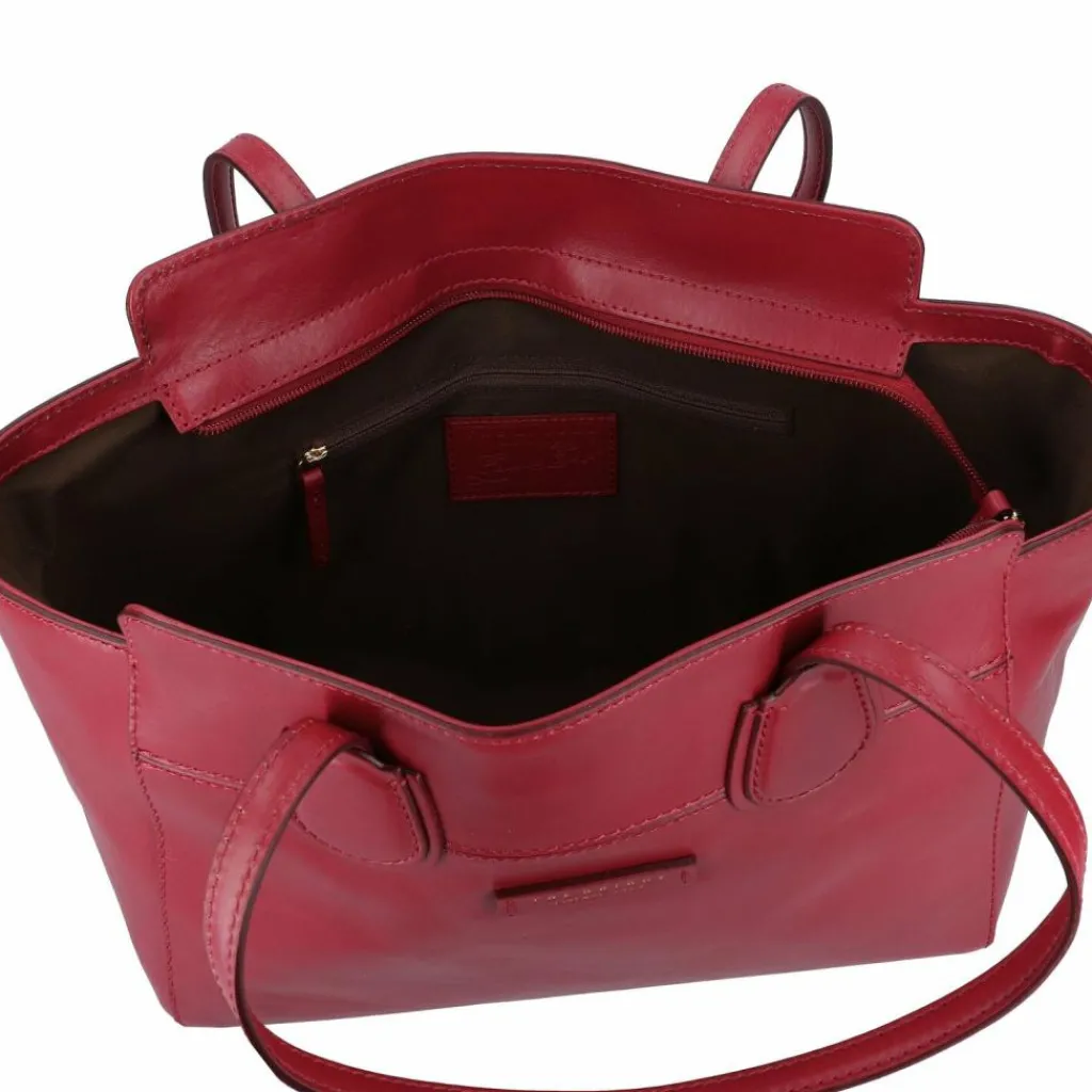 Hot The Bridge Elettra Shopper Tasche Leder 44 cm berry