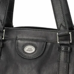 The Bridge Henkeltaschen|Schultertaschen<Fabio Schultertasche Leder 36 cm Laptopfach nero