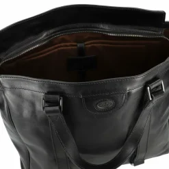 The Bridge Henkeltaschen|Schultertaschen<Fabio Schultertasche Leder 36 cm Laptopfach nero