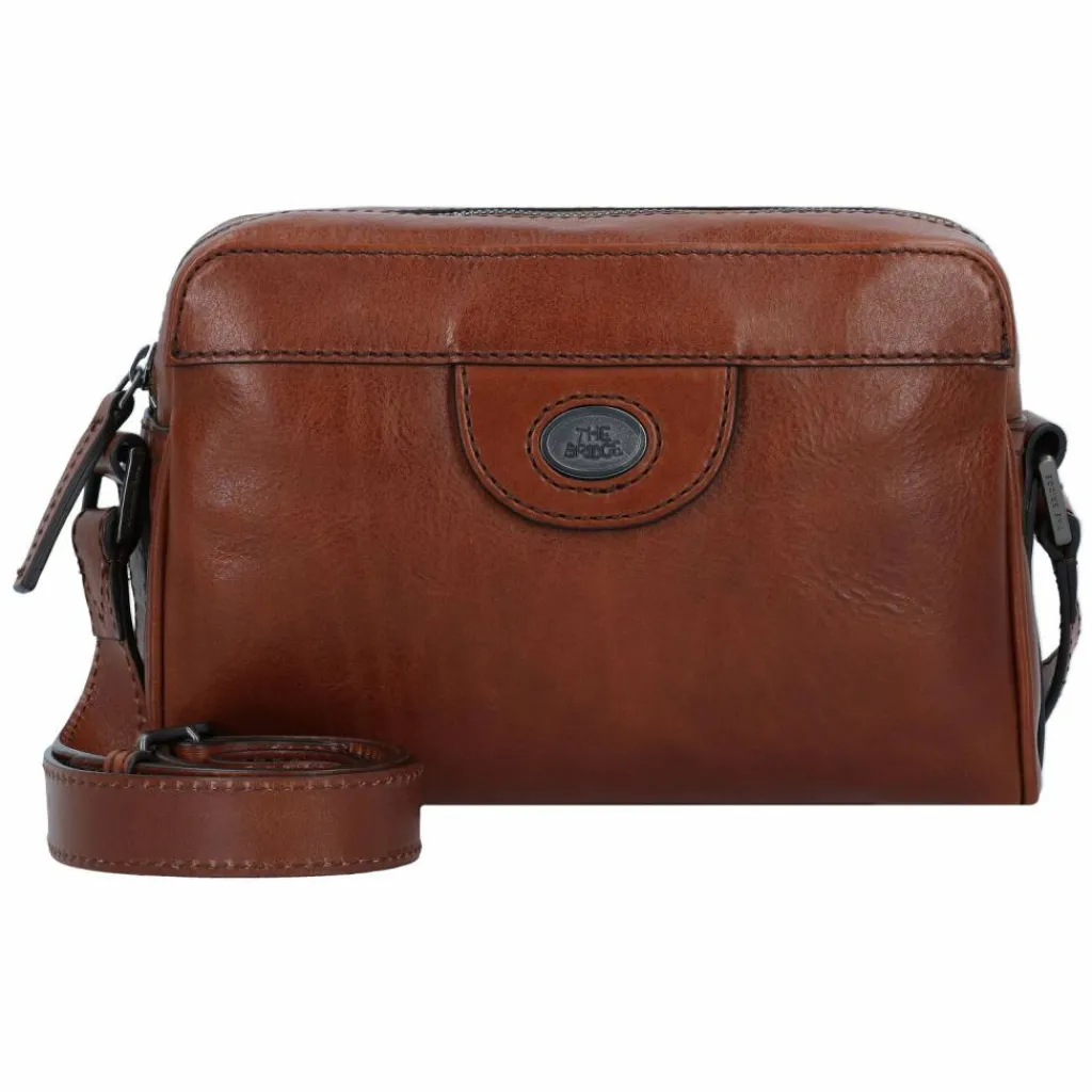 The Bridge Umhängetaschen<Fabio Umhängetasche Leder 23 cm marrone