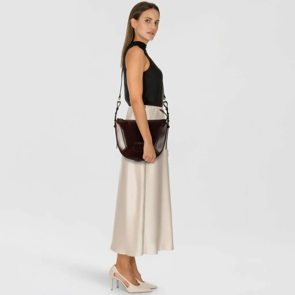 The Bridge Fedora Umhängetasche Leder 27 cm