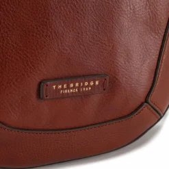 Clearance The Bridge Fedora Umhängetasche Leder 29 cm marrone