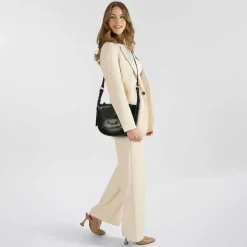 The Bridge Umhängetaschen<Fedora Umhängetasche Leder 29 cm nero