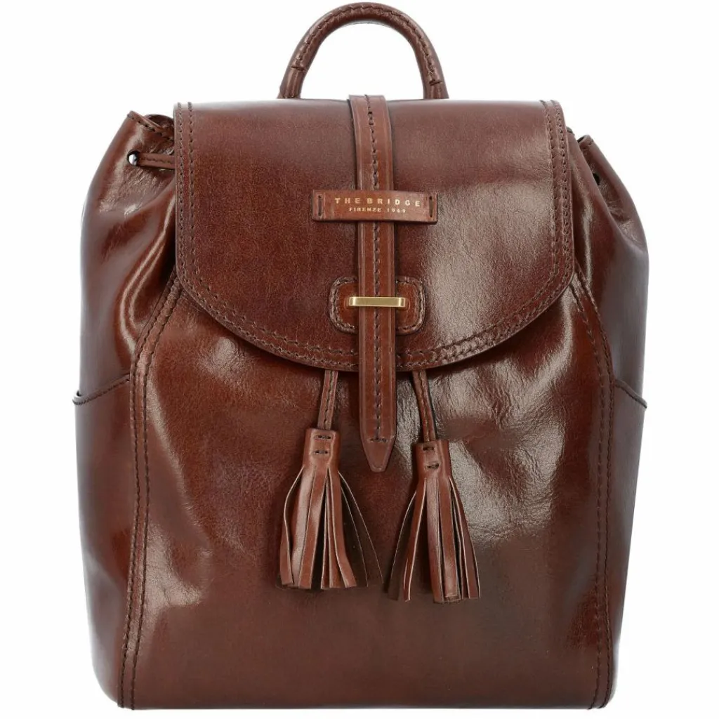 The Bridge Florentin City Rucksack Leder 31 cm brown-gold