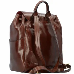 The Bridge Florentin City Rucksack Leder 31 cm brown-gold