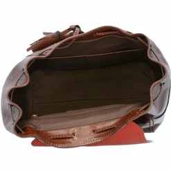 The Bridge Florentin City Rucksack Leder 31 cm brown-gold