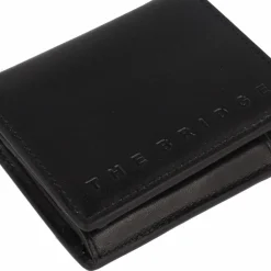 Clearance The Bridge Giacomo Geldbörse RFID Schutz Leder 9 cm nero