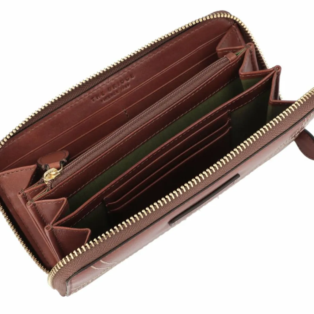 Damen The Bridge Giorgia Geldbörse Leder 19 cm