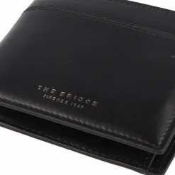 The Bridge Herrengeldbörsen Querformat<Giulio Geldbörse RFID Schutz Leder 11 cm nero